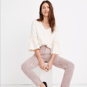 High Rise Slim Boyjean in Luca Stripe